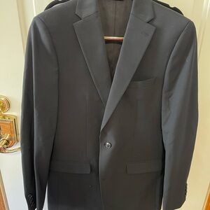 Classic Black Men's Suit Jacket 40 Long Pants 32 X 32 Bar lll Slim Fit